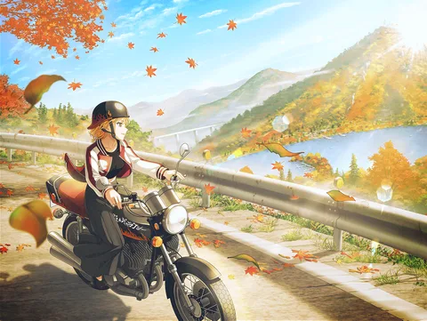 与燃烧的红色一起驰骋
